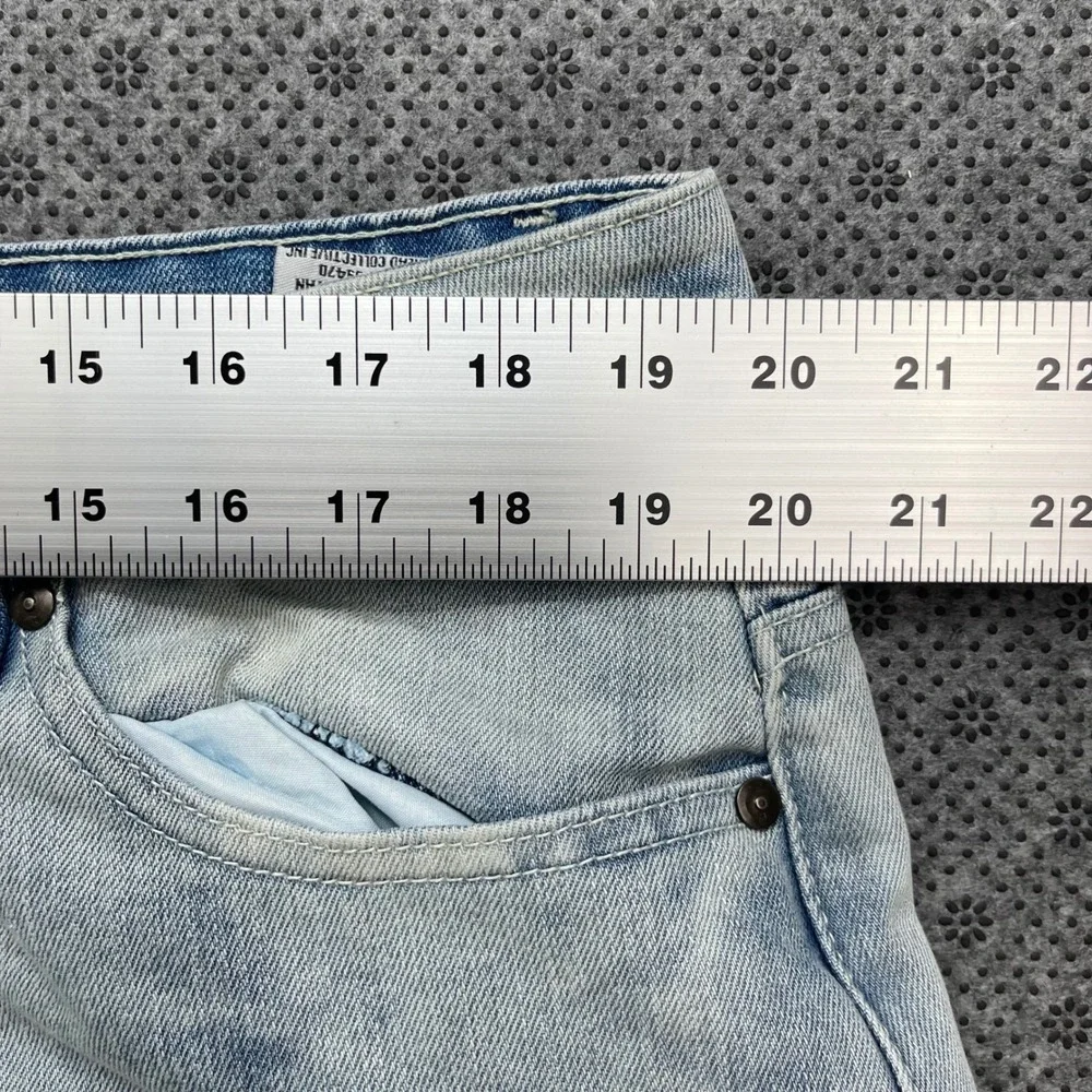 Ecko Unltd Mens Baggy Fit Cargo Jeans Wide Leg Double Knee Denim Size 34 - 40x32